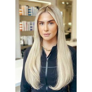 Blonde Rooted Sew-In Hair Extensions